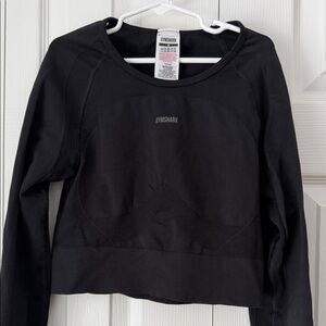 Gymshark Black Long Sleeve Top